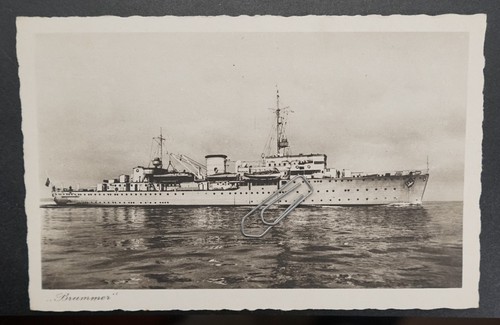 Foto postkarte minenschiff - postkarte,