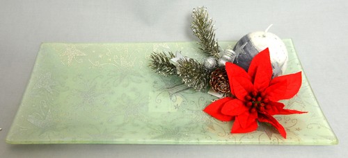 Glasteller weihnachtszeit mit - glasteller,