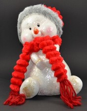 XL Keramik Schneekind mit