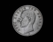 5 Mark Bayern Otto 1900 D Silber Kaiserreich