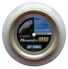 Yonex Nanogy NBG 98 200 Meter Rolle Badminton Schläger Saite Besaitung Gold Top