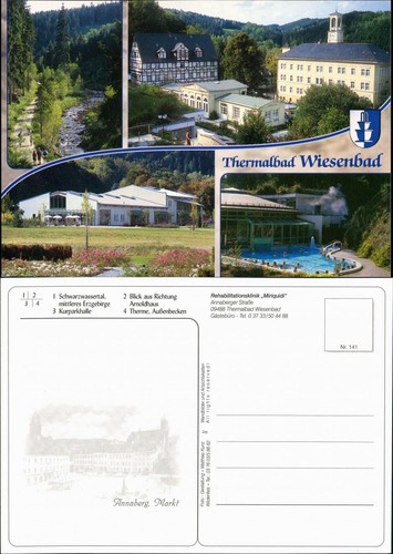 Wiesenbad mehrbild mit - wiesenbad, mehrbild-ak