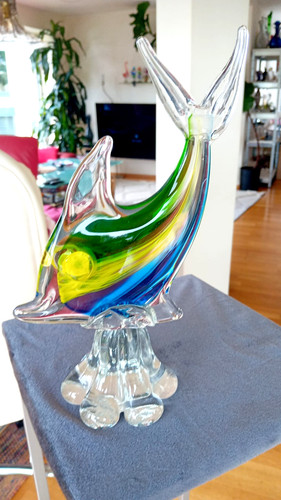 Große glas statue fisch - glas,
