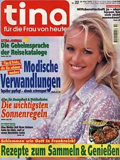 Zeitschrift TINA Nr. 22 von 1998, Modische Verwandlungen; Rezepte aus Frankreich