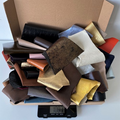 Leder lederreste bastelleder - leder,