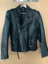 Herren Highway Lederjacke, schwarz, Größe 54
