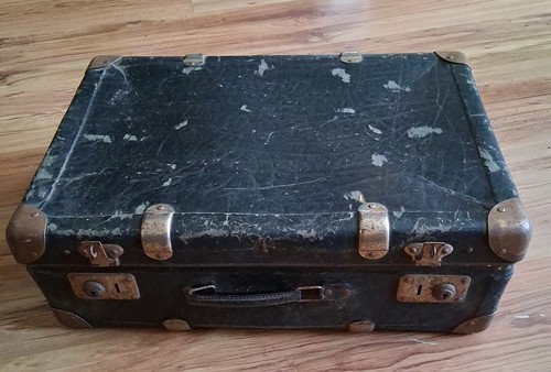 Schwarzer reisekoffer 50x35x16 - schwarzer,