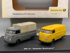 Modellautos 1:43 Schuco Volkswagen VW T1 Set 2-teilig Deutsche Bundespost OVP