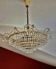Lüster Kronleuchter Kristallleuchter Lampe Messing Leuchter Deckenlampe