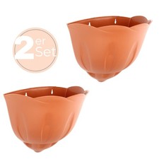 2er Set Blumen Topf Wand Vasen