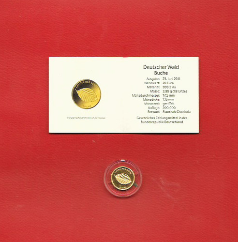 Goldmünze - 1x, "20.-€
