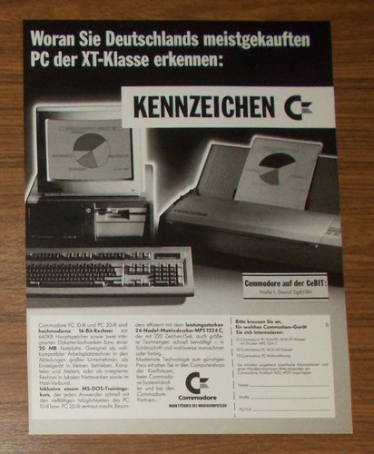 Seltene werbung commodore - commodore, pc