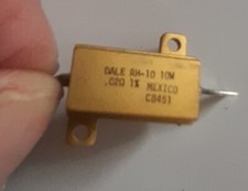 10 Stck. Hochlast Widerstand Dale 0,02 Ohm, 10 WATT  1% , Lagerrest, siehe Bild 