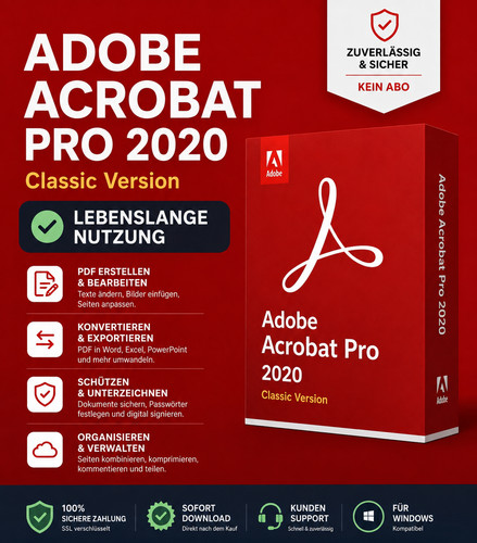 Adobe acrobat pro - pro, 2020