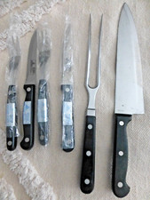 Fleischgabel / Küchenmesser + 2 x Steak Besteck NEU / Gastronomie Qualität