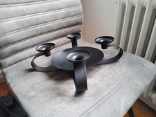 Partylite Adventskranz Metal Schwarz gebraucht Rund diverse Dekomöglichkeiten