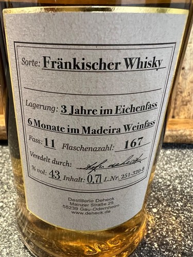 Fränkischer whisky - 0,7, l