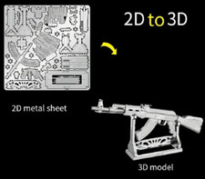 AK-47 3D Metallpuzzle