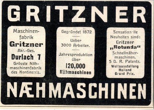 Maschinenfabrik gritzner - maschinenfabrik,