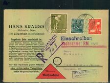 1947, Einschreiben/Nachnahme