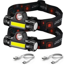 2x LED Stirnlampe Super Hell