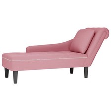 Chaiselongue Lounge Sofa Recamiere mit Kissen Rechter Armlehne Samt vidaXL