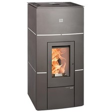Haas+Sohn Pelletofen HSP 6 HELENA-RLU perl-anthrazit weiß 8,3 kW