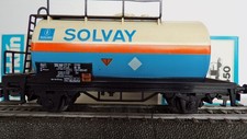 MÄRKLIN H0 4447 Kesselwagen SNCB SOLVAY Antwerpen OVP