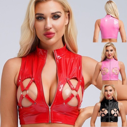 Damen wetlook crop - de,