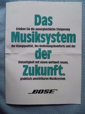 BOSE PROSPEKT aus 4/90,Das