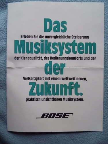 Bose prospekt aus - prospekt,