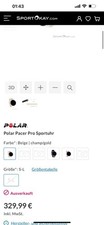 Polar Pacer Pro GPS-Uhr - Snow White