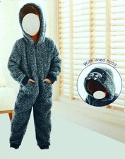 Jungen-Overall Gr. 86/92/98/104/110/116 in Grau Jumpsuit Onesie RPW