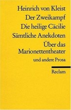 Der Zweikampf. Die heilige Cäcilie. Sämtliche Anekdote... | Buch | Zustand sehr gut