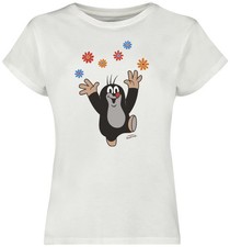 Der kleine Maulwurf T-Shirt Damen Der kleine Maulwurf - Happy - Flowers