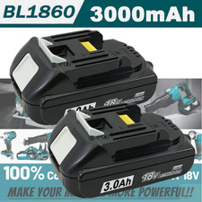 2x für Makita Akku BL1830B 18