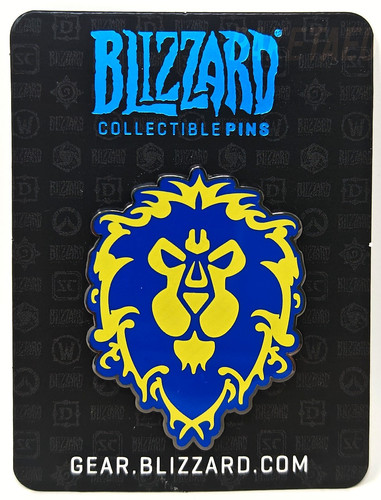 World warcraft alliance pin - world,