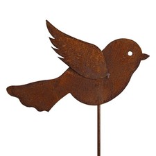 Gartenstecker Rost Vogel 113