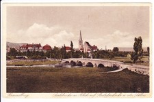 (861) Hammelburg: Kirche, rotes Schloss, Brücke, Saale