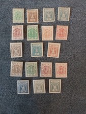 Polen 1920–1924, Inflationsmarken mit Adler & Posthorn – teils ungezähnt]]