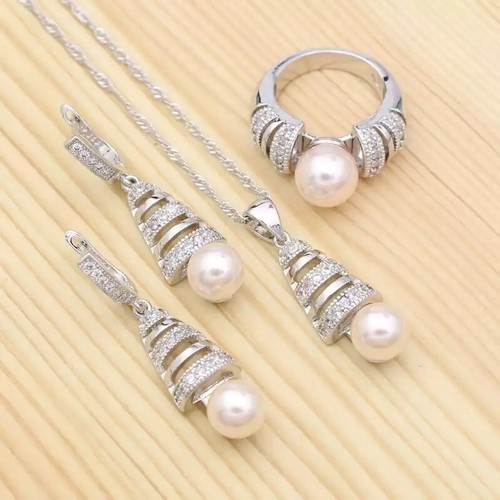 Schmuckset teilig silber - 4-teilig,