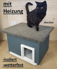 Katzenhaus mit heizung - katzenhaus,