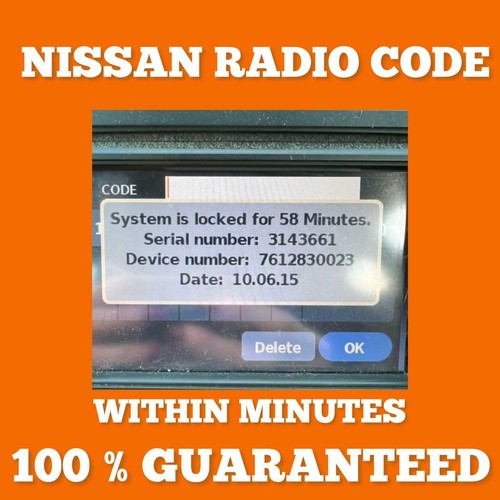 Nissan radio code connect - radio,