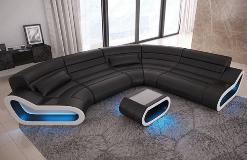 Sofa leder wohnlandschaft - sofa,