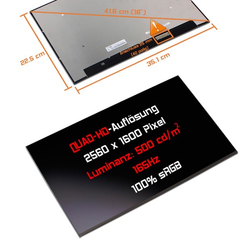 Wsuxga led ersatz display - 16", wsuxga+