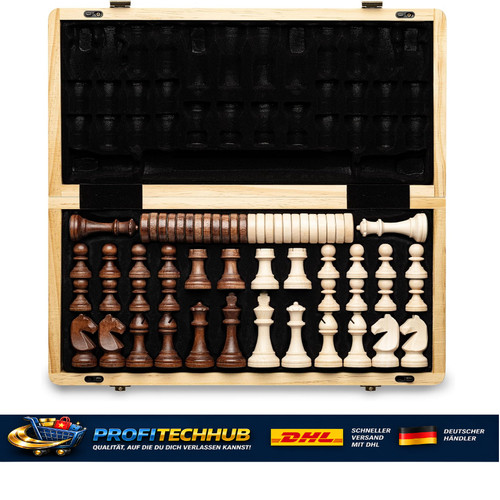 Magnetisches schachspiel holz - schachspiel,