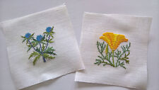  Dänische Stickerei - 2 Bilder Kreuzstich Blumen Handarbeit Nr. 2