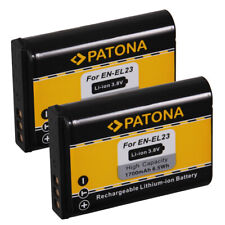 2x 1700mAh Ersatz Akku für Nikon Coolpix B700, P600, P610, P900, S810c - EN-EL23