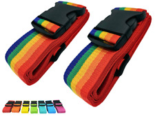 2x Stück Koffergurt gut sichtbar ✅ robust verstellbar Reisekoffer Gepäckriemen