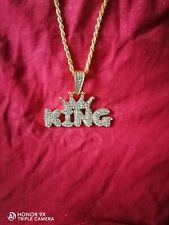 Hip Hop  Krone KING König kette  Bling Necklace Talahon 
